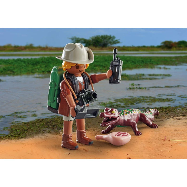 71168 Playmobil Special Plus Εξερευνητhς Με Αλιγaτορα