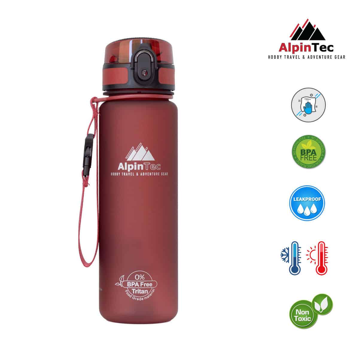 Alpintec Παγουρι D/Red 500Ml Bpa Free