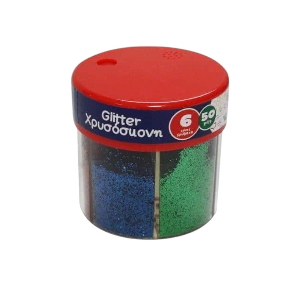 The Littlies Σκόνη Glitter 6 Χρώματα 50gr