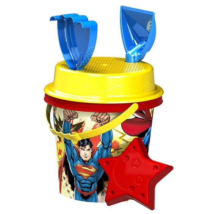 Κουβαδακι Superman Σετ 5Τεμ Φ17Cm