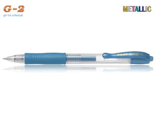 Pilot Στυλο G-2 0.7Mm Μπλε Μεταλλικο